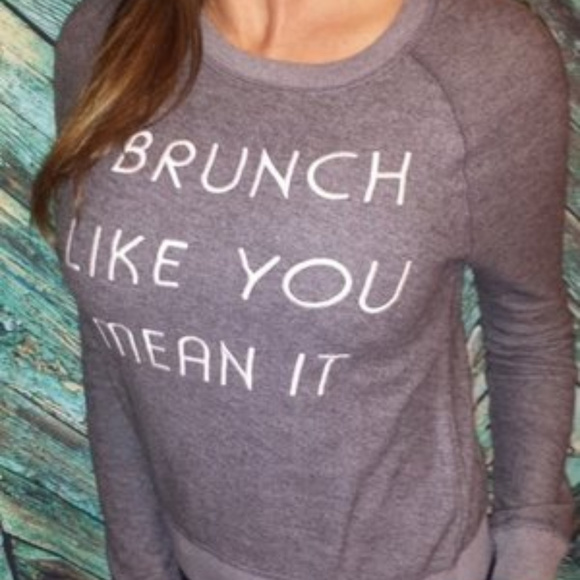 HOLLISTER BRUNCH FLEECE SWEATER SWEATSHIRT TOP new - Picture 2 of 3